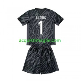 Divisa di Calcio Francia Hugo Lloris 1 Portiere Bambino Trasferta Euro 2024